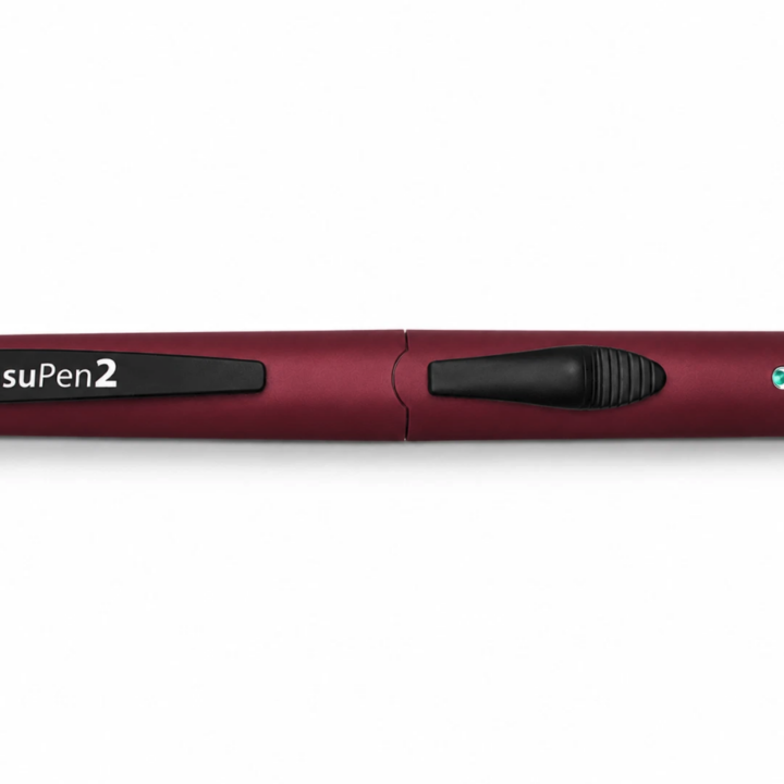GensuPen2 Reusable Auto Injection Multi-Dose Pen with Adjustable Dose Dial (Red)